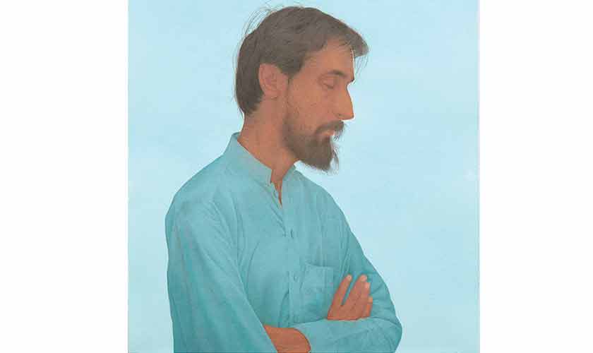 ‘Untitled (Men of Faith series)’, watercolour pigments on paper,2019.