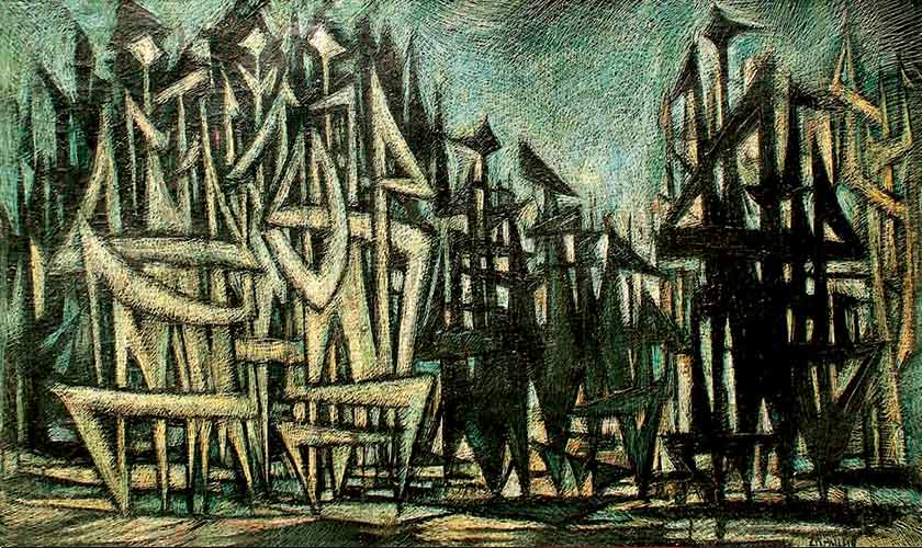 Judgment of Paris by Sadequain.