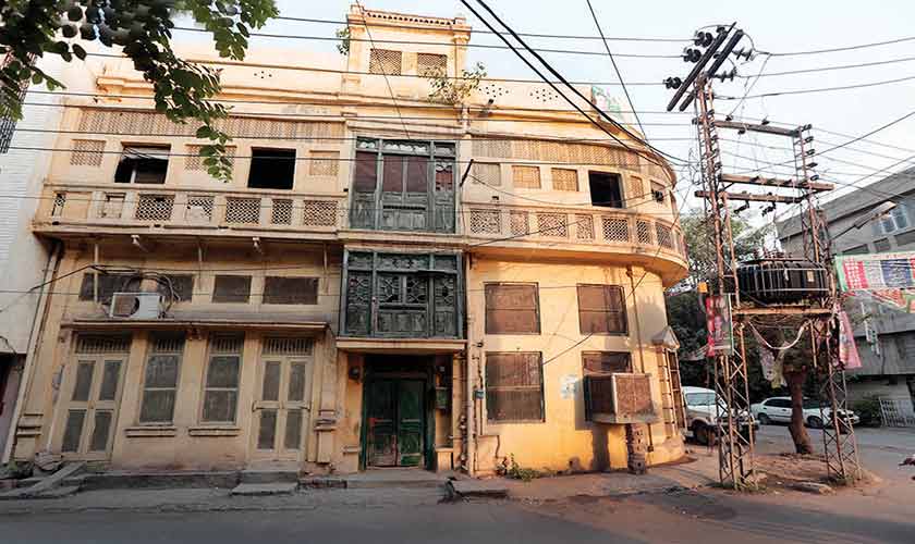 Established in 1930, Krishan Nagar was originally home to predominantly Hindu government employees. After Partition, most residents moved to India, leaving behind homes with distinctive façades and inscriptions. — Photos by Rahat Dar