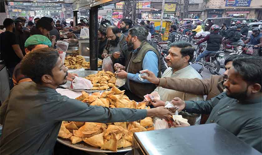 Samosas in Lahore are a staple all year round. — Photo by Rahat Dar