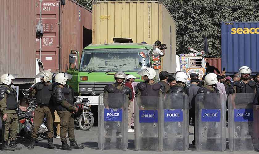 Lahore Police implemented a “maximum security” protocol to thwart potential sabotage. — Photos by Rahat Dar