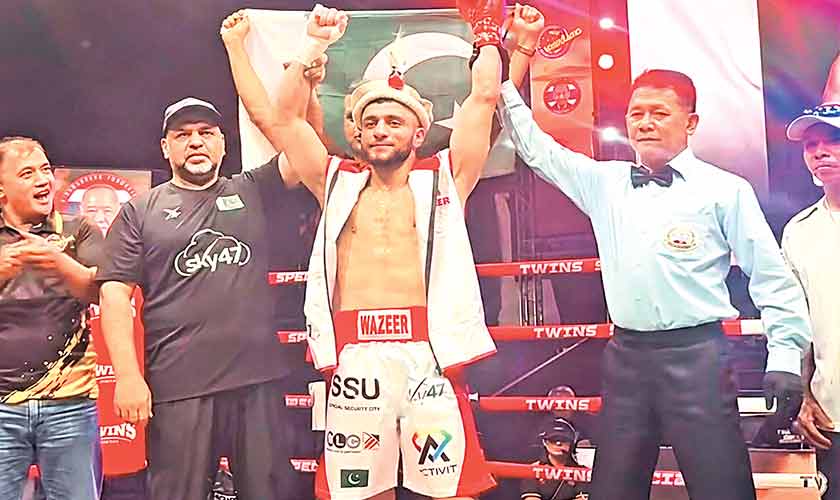 Precision, power, pride:Pakistan’s boxer Wazeer’s 18-fight mastery continues