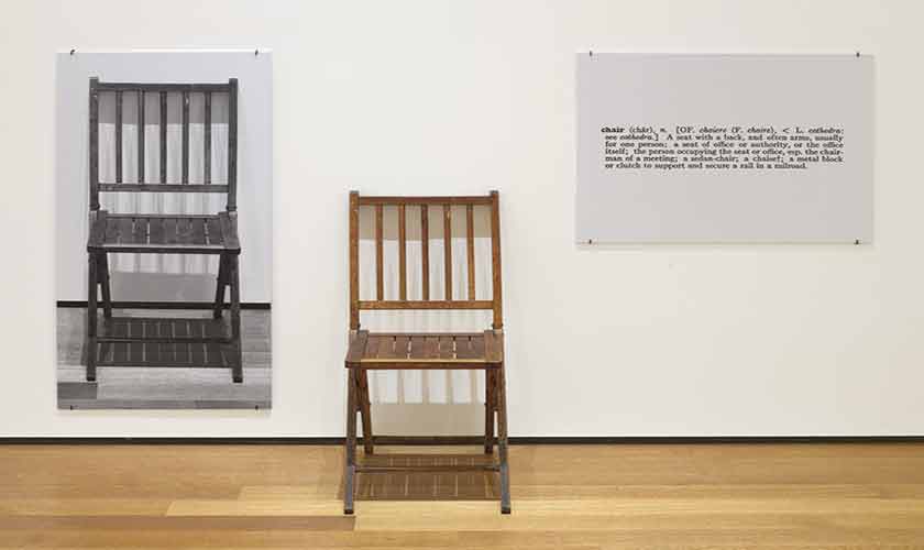 ‘One and Three Chairs’, 1965 by Joseph Kosuth.