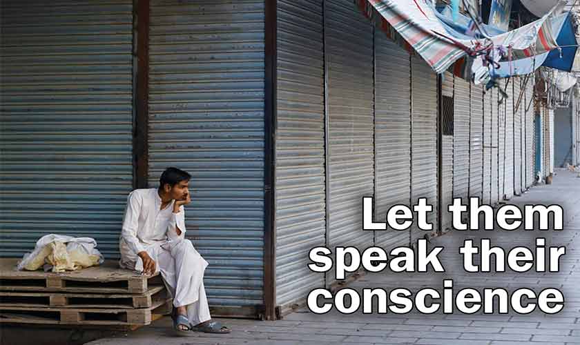Let them speak their conscience