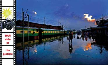 Twilight on the tracks
