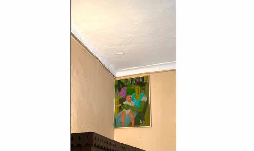 Usama Toru, Digitel Noise, Oil on Canvas