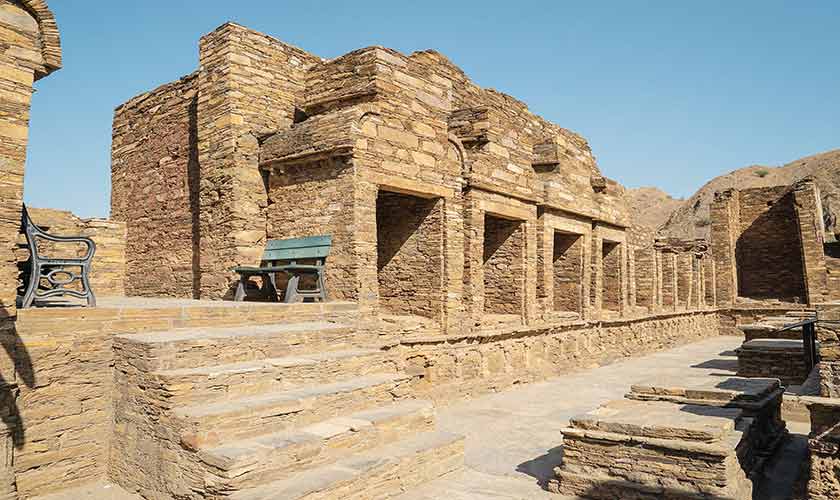 Takht-i-Bahi, one of the best-preserved Buddhist monastic complexes of ancient Gandhara.