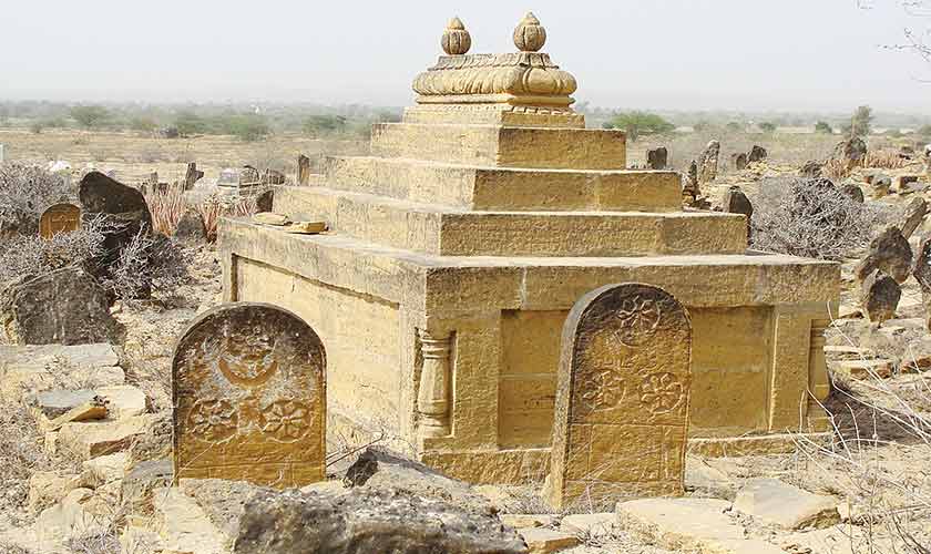Tomb of Haji Ghualm Muhammad Jokhio in Narathar necropolis.