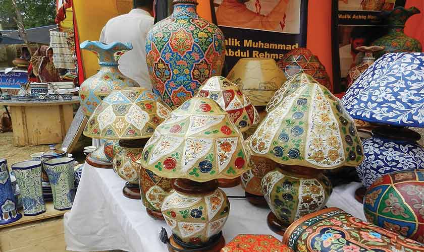 Camel Skin Lamps from Multan.