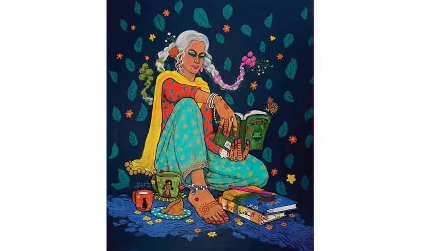 Feroza, Acrylic on canvas.