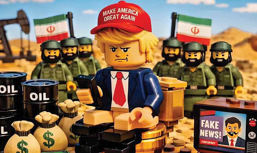 From propaganda posters to AI-generated LEGO memes, war has always depended on media. What has changed is the feed: conflict now arrives as humour, spectacle and shareable mood before it becomes history.