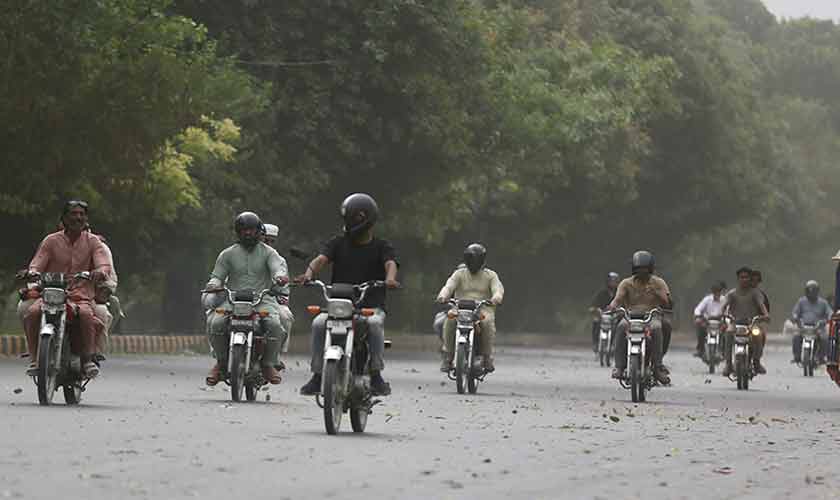 Nearly 75 percent of Lahore’s registered vehicles are motorcycles.