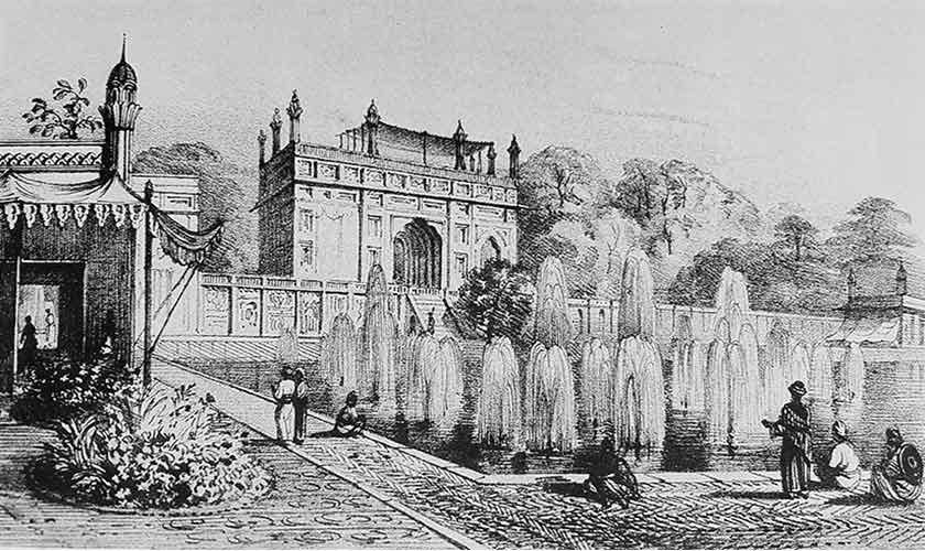 Gateway in the Shalimar Gardens (1838) by Frances Eden (Fanny Eden).