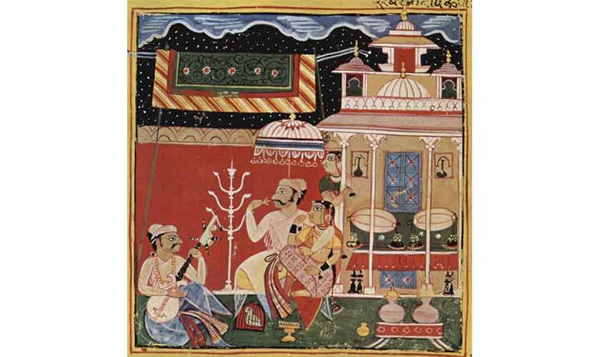 Ragsmala Scene, Dipaka Raga.