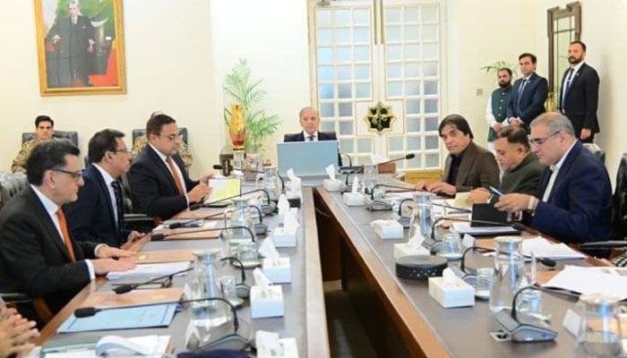 Prime Minister Shehbaz Sharif chairs high-level meeting on Pakistan Railways at  PM House in Islamabad on November 21, 2025. — APP
