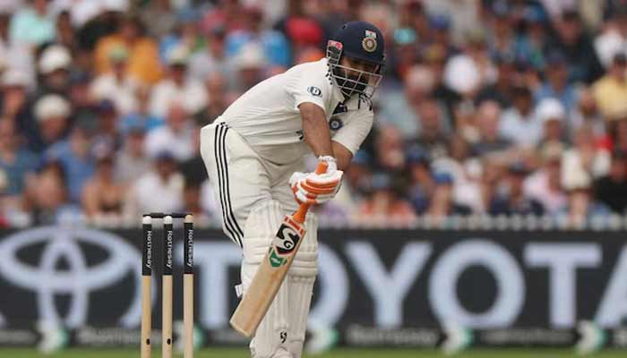 Indias Rishabh Pant in action in Test match series against England in Old Trafford Cricket Ground, Manchester, Britain on July 24, 2025. — Reuters
