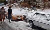 Babusar-Naran route closed after snow turns roads risky