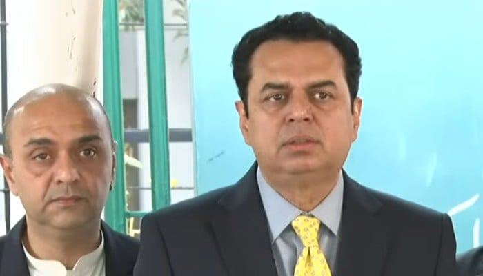 Minister of State for Interior Talal Chaudhry talks to the media in Islamabad on December 2, 2025. — Screengrab via Geo News
