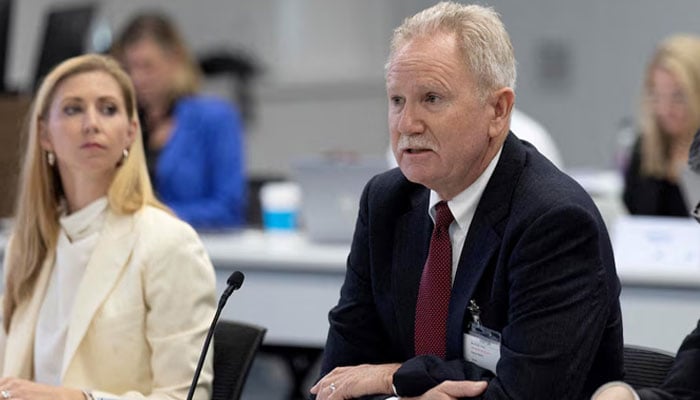 Dr Kirk Milhoan (right) speaks during an Advisory Committee on Immunisation Practices (ACIP) meeting at the US Centres for Disease Control and Prevention (CDC) in Atlanta, Georgia, US on September 18, 2025. — Reuters
