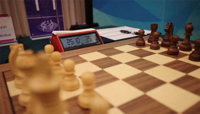 A view of a chessboard in this file photo. — Reuters