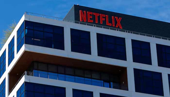 The Netflix logo is shown on one of their buildings in the Hollywood neighborhood of Los Angeles, California, US, December 2, 2025.— Reuters
