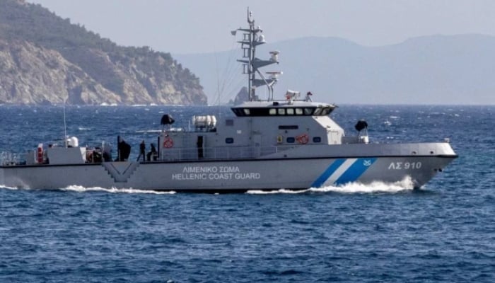 A Hellenic Coast Guard vessel conducts Search and Rescue (SAR) operation in search of the migrants missing following a shipwreck, off Lesbos Island, Greece, October 27, 2025. — Reuters