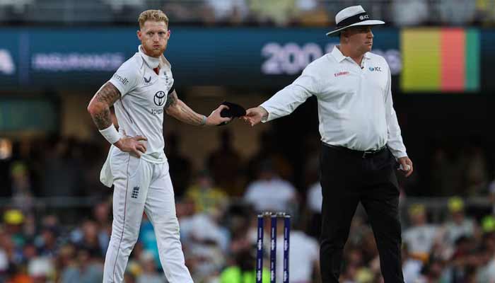 England’s Ben Stokes reacts during Second Test of Ashes series at The Gabba, Brisbane, Australia, on December 5, 2025. — Reuters