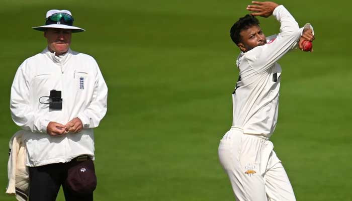 Bangladeshs all-rounder Shakib Al Hasan bowls during a country cricket match. — AFP/File