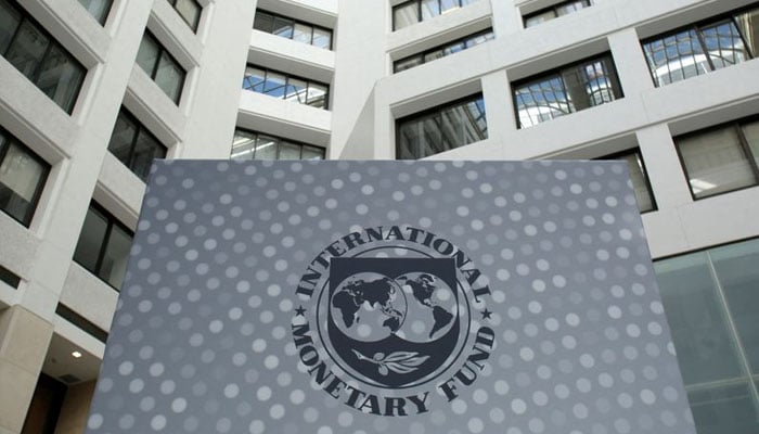International Monetary Fund logo is seen inside the headquarters at the end of the IMF/World Bank annual meetings in Washington, US. Reuters/File