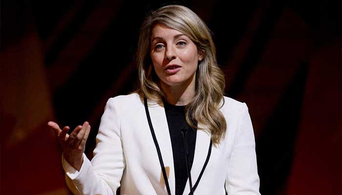 Canadas Industry Minister Melanie Joly speaks during a reception in Gatineau, Quebec, Canada. — Reuters/File