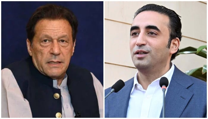 PTI founder Imran Khan (left) and PPP Chairman Bilawal Bhutto-Zardari. — AFP/Online/File