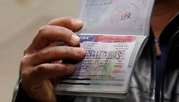 Representational image of a United States visa. — Reuters