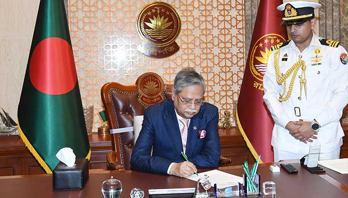 This undated photo shows Bangladesh President Mohammed Shahabuddin. — Facebook/@PresidentofBD