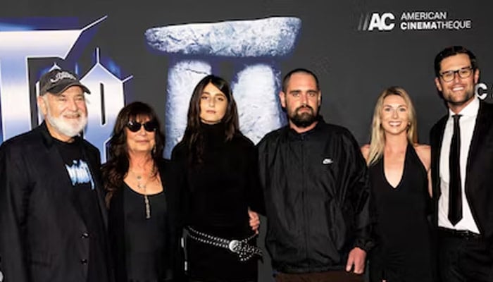 Rob Reiner, Michele Singer, Romy Reiner, Nick Reiner, Maria Gilfillan and Jake Reiner attend the Los Angeles Premiere of Spinal Tap II: The End Continues at The Egyptian Theatre in Los Angeles, California, US, September 9, 2025. — Reuters