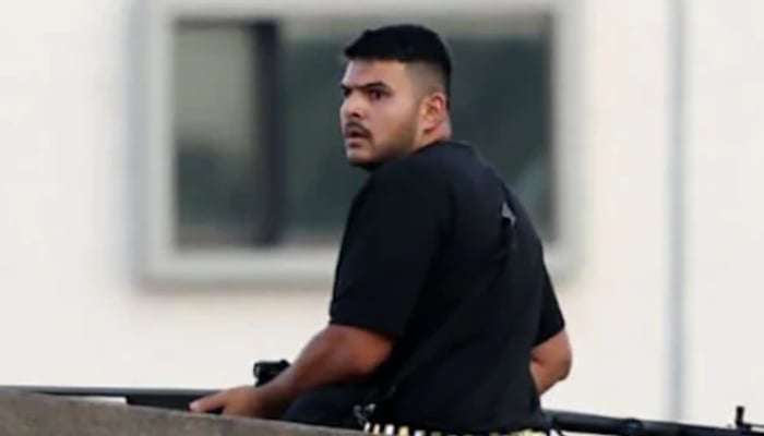 One of the suspected Bondi Beach shooters, Naveed Akram, seen in this screengrab taken from a video. — Daily Mail