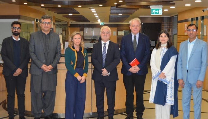Representatives from the Aga Khan Foundation and the Embassy of Denmark in Islamabad pose for a photo during the signing ceremony on December 17, 2025. — The Aga Khan Foundation