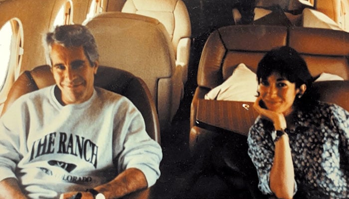 Ghislaine Maxwell and Jeffrey Epstein are seen in this image released by the Department of Justice in Washington, DC, US, on December 19, 2025. — Reuters