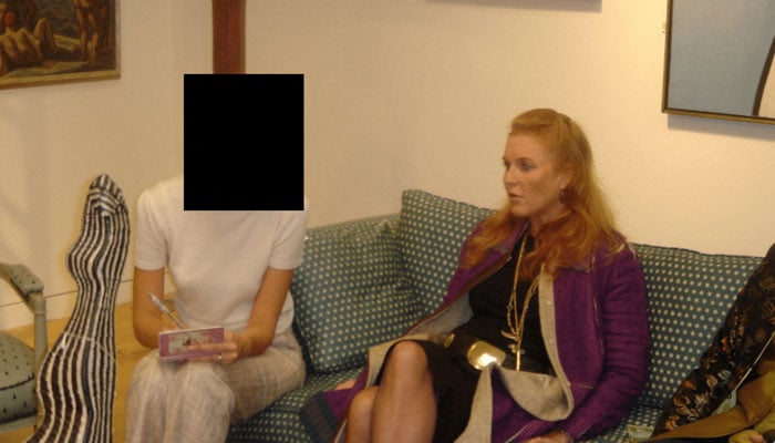 Sarah Ferguson, at the time Britains Duchess of York, is seen in this image released by the Department of Justice in Washington, DC, US, on December 19, 2025. — Reuters