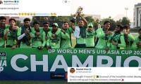 Cricket Fraternity Heaps Praise On Pakistan For U19 Asia Cup Title Win