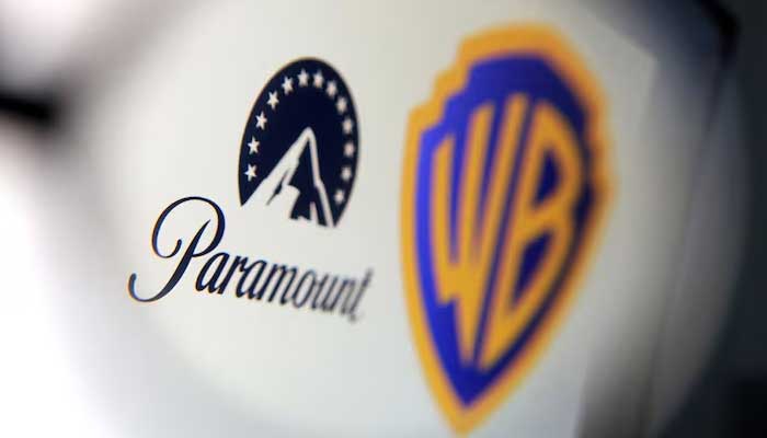 Paramount and Warner Bros logos are seen in this illustration taken December 8, 2025. — Reuters