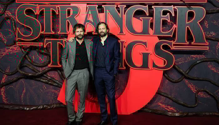 Creators Matt Duffer and Ross Duffer attend the screening for the final season of the television series Stranger Things, at Odeon Luxe Leicester Square in London, Britain, November 13, 2025. — Reuters