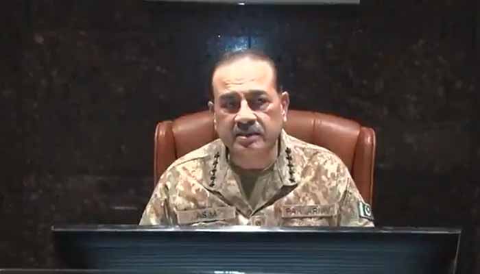 Chief of Army Staff (COAS) and Chief of Defence Forces (CDF) Field Marshal Asim Munir chairs the 273rd Corps Commanders’ Conference (CCC) at the General Headquarters, Rawalpindi on December 24, 2025. — Screengrab via ISPR video
