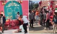 Mobs Vandalise Christmas Decorations In India