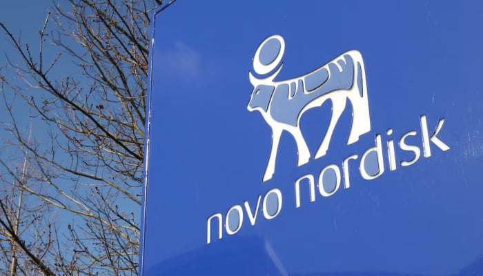 A view shows the logo of Novo Nordisk at the companys office in Bagsvaerd, on the outskirts of Copenhagen, Denmark, March 8, 2024. — Reuters