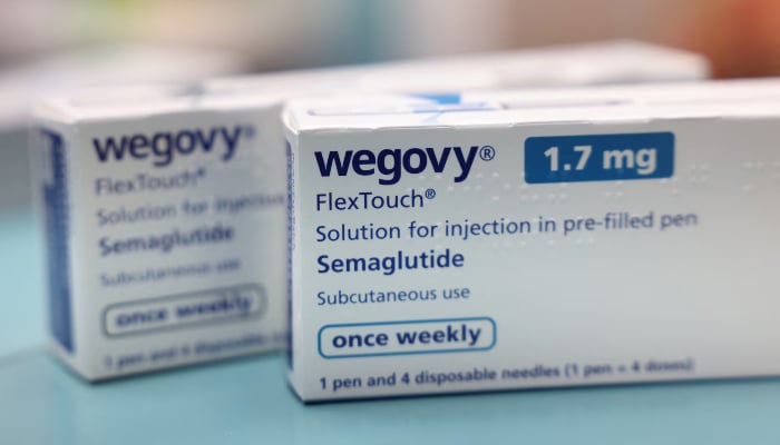 Boxes of Wegovy made by Novo Nordisk are seen at a pharmacy in London, Britain March 8, 2024. — Reuters