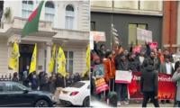 Sikh Activists Take On BJP-aligned Protesters Outside Bangladesh Embassy In UK