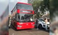 VIDEO: Karachiiites Get Much-awaited Double-decker Bus Service