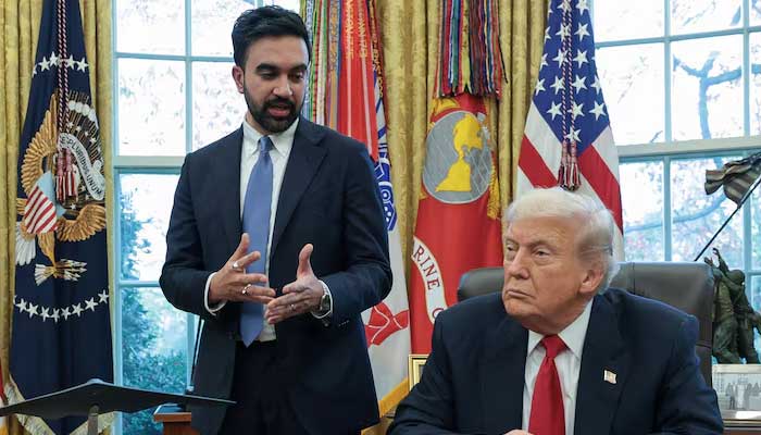 US President Donald Trump meets with New York City Mayor Zohran Mamdani at the White House in Washington, DC, US on November 21, 2025. — Reuters