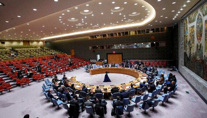 Members of the United Nations Security Council attend a meeting after North Korea fired a ballistic missile over Japan for the first time in five years, at UN headquarters in New York, US, October 5, 2022. — Reuters