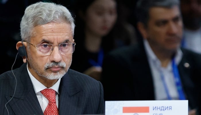 Indian Foreign Minister S Jaishankar attends a meeting of the Council of Heads of Government of the Shanghai Cooperation Organisation (SCO) member states in Moscow, November 18, 2025. AFP